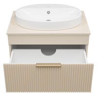 Тумба под раковину Brevita Enfida 70 подвесная 1 ящ. / ENF-06070-0341Я бежевая матовая эмаль — 4