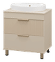 ENFIDA - 70 Тумба напольная 2 ящ., бежевая матовая эмаль