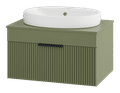 ENFIDA - 70 Тумба подвесная 1 ящ., зелёная матовая эмаль