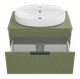 ENFIDA - 70 Тумба подвесная 1 ящ., зелёная матовая эмаль