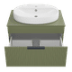 ENFIDA - 70 Тумба подвесная 1 ящ., зелёная матовая эмаль