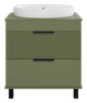 ENFIDA - 70 Тумба напольная 2 ящ., зелёная матовая эмаль