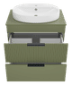 ENFIDA - 70 Тумба напольная 2 ящ., зелёная матовая эмаль
