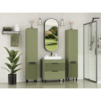 Тумба под раковину Brevita Enfida 70 напольная 2 ящ. / ENF-06070-0842Я зеленая матовая эмаль — 5