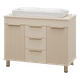 ENFIDA - 100 Тумба напольная 3 ящ., бежевая матовая эмаль