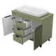 ENFIDA - 100 Тумба напольная 3 ящ., зелёная матовая эмаль