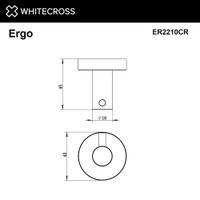 Крючок для ванной WHITECROSS Ergo ER2210CR (хром) — 2