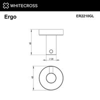 Крючок для ванной WHITECROSS Ergo ER2210GL (золото) — 2
