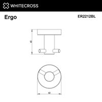 Вешалка для ванной WHITECROSS Ergo ER2212BL (черный мат) — 2