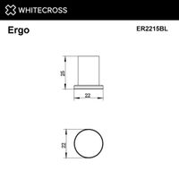 Крючок для ванной WHITECROSS Ergo ER2215BL (черный мат) — 2