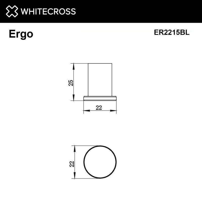 Крючок для ванной WHITECROSS Ergo ER2215BL (черный мат)