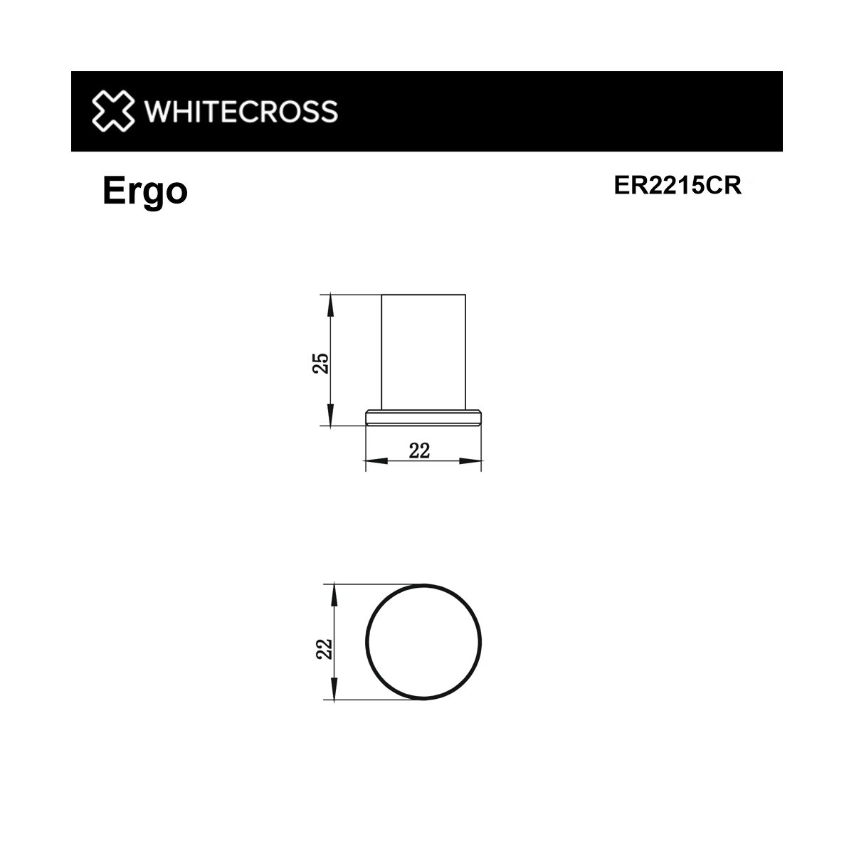Крючок WHITECROSS Ergo ER2215CR (хром)