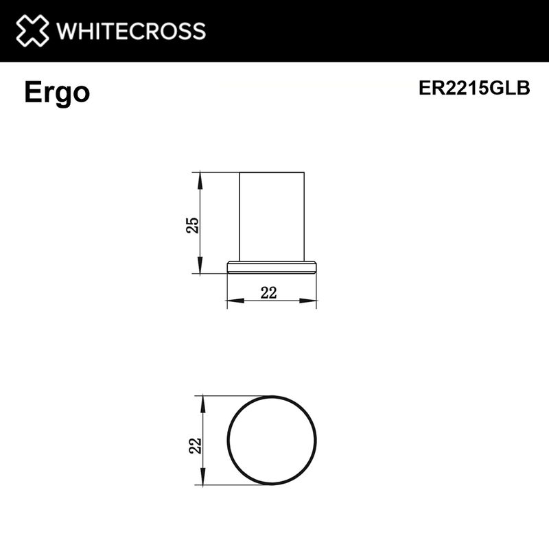 Крючок для ванной WHITECROSS Ergo ER2215GLB (брашированное золото)