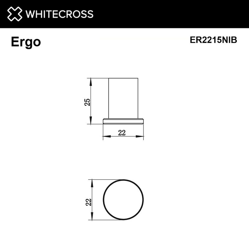 Крючок WHITECROSS Ergo ER2215NIB (брашированный никель)