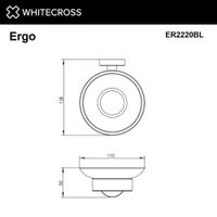 Мыльница WHITECROSS Ergo ER2220BL (черный мат) — 2