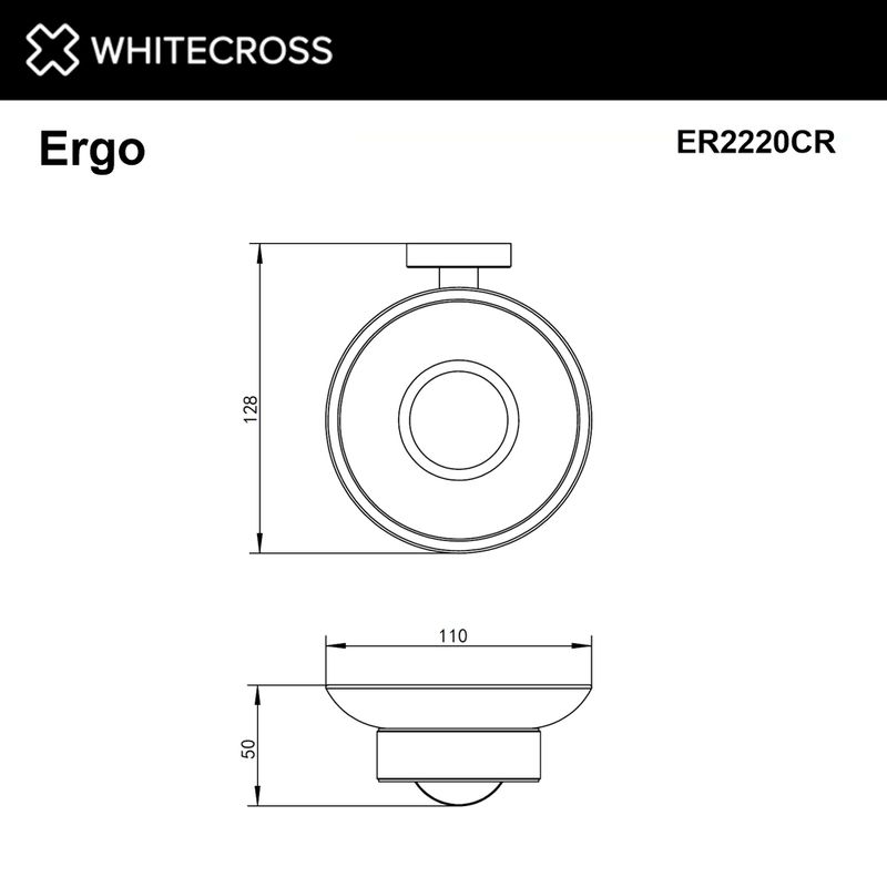 Мыльница WHITECROSS Ergo ER2220CR (хром)