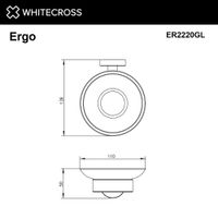 Мыльница WHITECROSS Ergo ER2220GL (золото) — 2