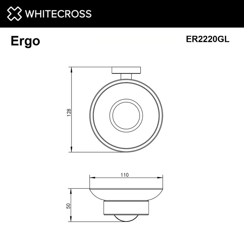 Мыльница WHITECROSS Ergo ER2220GL (золото)