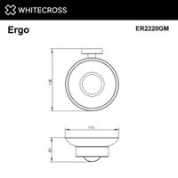 Мыльница WHITECROSS Ergo ER2220GM (оружейная сталь) — 2