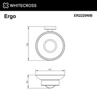 Мыльница WHITECROSS Ergo ER2220NIB (брашированный никель) — 2