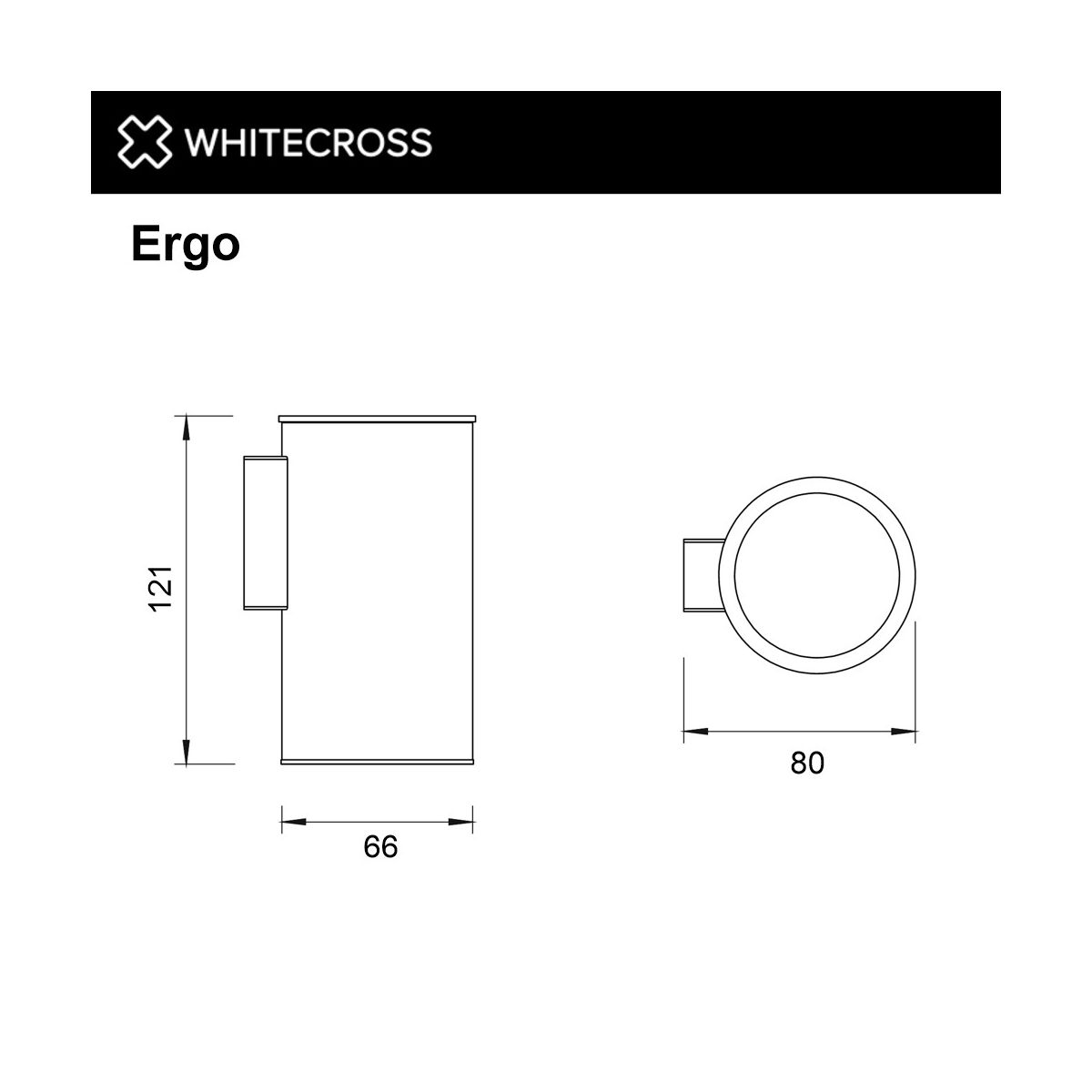 Стакан подвесной WHITECROSS Ergo ER2234CPB (брашированная медь)