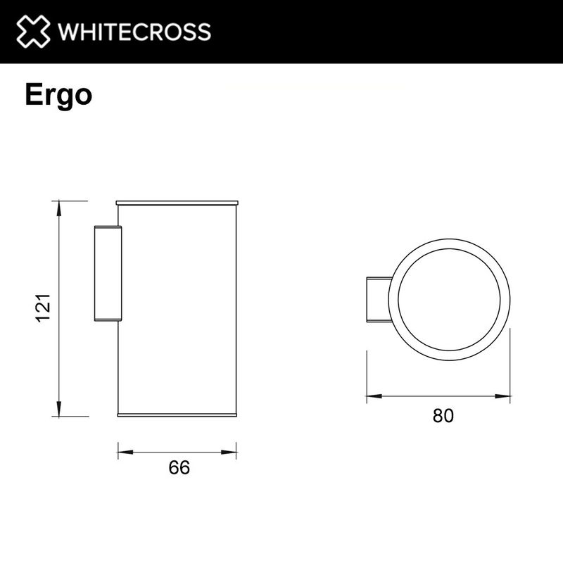 Стакан подвесной WHITECROSS Ergo ER2234CPB (брашированная медь)