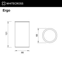 Стакан для зубных щеток WHITECROSS Ergo ER2236CPB настольный (брашированная медь) — 2