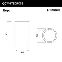 Стакан для зубных щеток WHITECROSS Ergo ER2236GLB настольный (брашированное золото) — 2