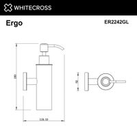 Дозатор для жидкого мыла WHITECROSS Ergo ER2242GL (золото) — 2