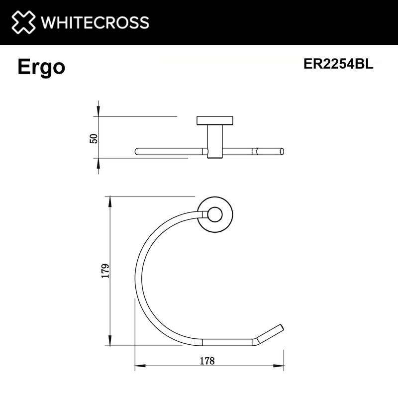 Держатель для полотенец WHITECROSS Ergo ER2254GL (золото) кольцо