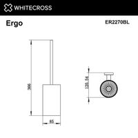 Ершик для унитаза WHITECROSS Ergo ER2270BL (черный мат) — 2
