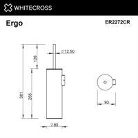 Ершик для унитаза WHITECROSS Ergo ER2272CR (хром) — 2