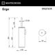 Ершик подвесной WHITECROSS Ergo ø80 мм ER2272CR (хром)