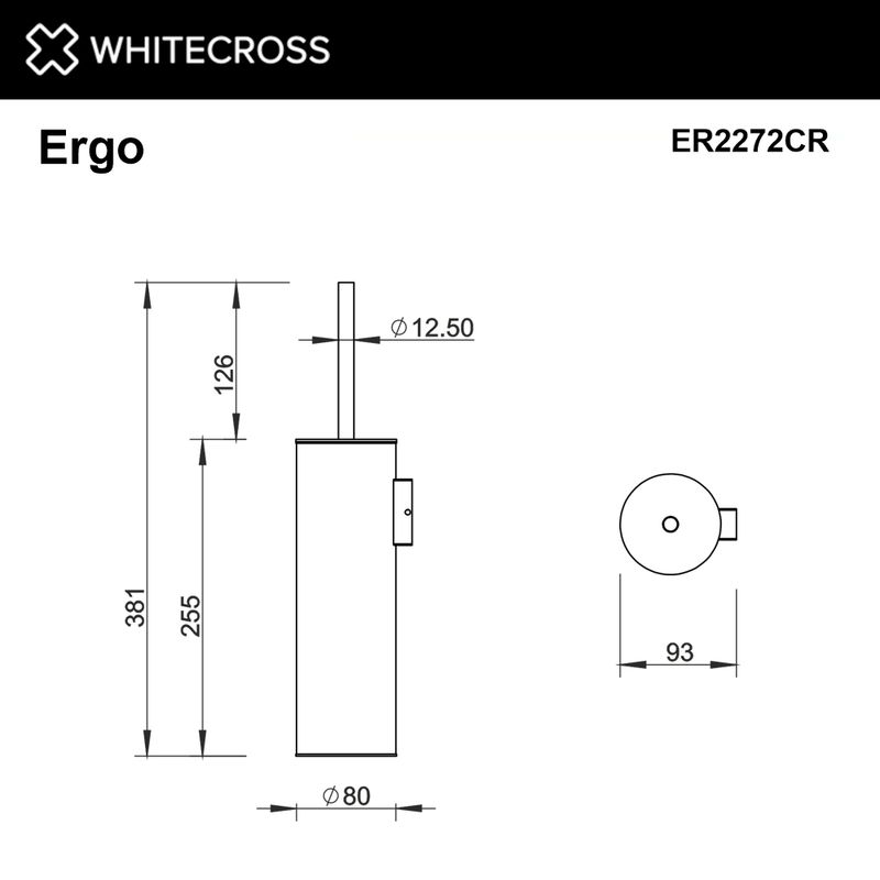 Ершик для унитаза WHITECROSS Ergo ER2272CR (хром)