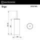 Ершик напольный WHITECROSS Ergo ER2274CR (хром)