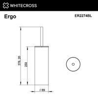 Ершик для унитаза WHITECROSS Ergo ER2274WH (белый мат) — 2