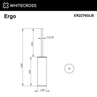 Ершик для унитаза WHITECROSS Ergo ER2276GLB (брашированное золото) — 2