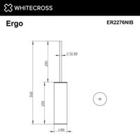 Ершик для унитаза WHITECROSS Ergo ER2276NIB (брашированный никель) — 2
