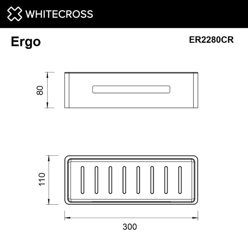Полка для душа WHITECROSS Ergo ER2280CR (хром)