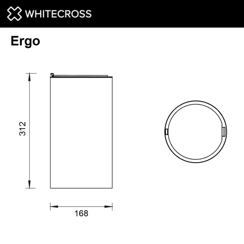 Ведро для мусора WHITECROSS Ergo 4 л. с крышкой ER2290CPB (брашированная медь)