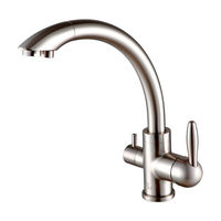 Смеситель для кухни Paulmark Essen Es213001-NI(BS) никель две воды — 1