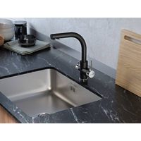 Смеситель для кухни Paulmark Essen Es213011-418(BLM) черный металлик — 3