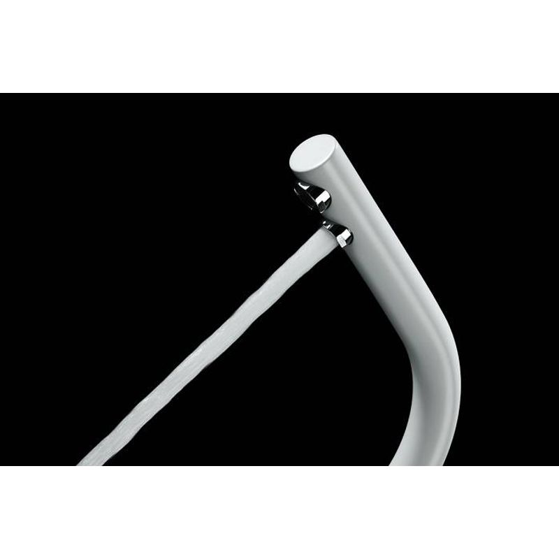 Смеситель для кухни Paulmark Essen Es213011-431TW(WH) белый матовый полностью