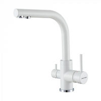 Смеситель для кухни Paulmark Essen Es213011-431TW(WH) белый матовый полностью — 1