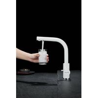 Смеситель для кухни Paulmark Essen Es213011-431TW(WH) белый матовый полностью — 5