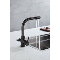 Смеситель для кухни Paulmark Essen Es213211-GM вороненая сталь — 13