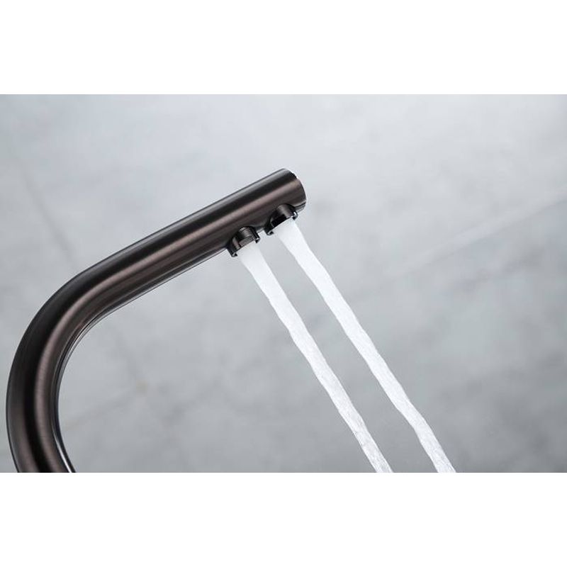 Смеситель для кухни Paulmark Essen Es213211-GM вороненая сталь