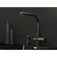Смеситель для кухни Paulmark Essen Es213211-GM вороненая сталь — 2