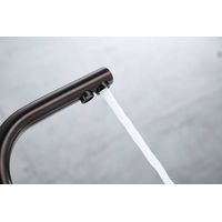 Смеситель для кухни Paulmark Essen Es213211-GM вороненая сталь — 8