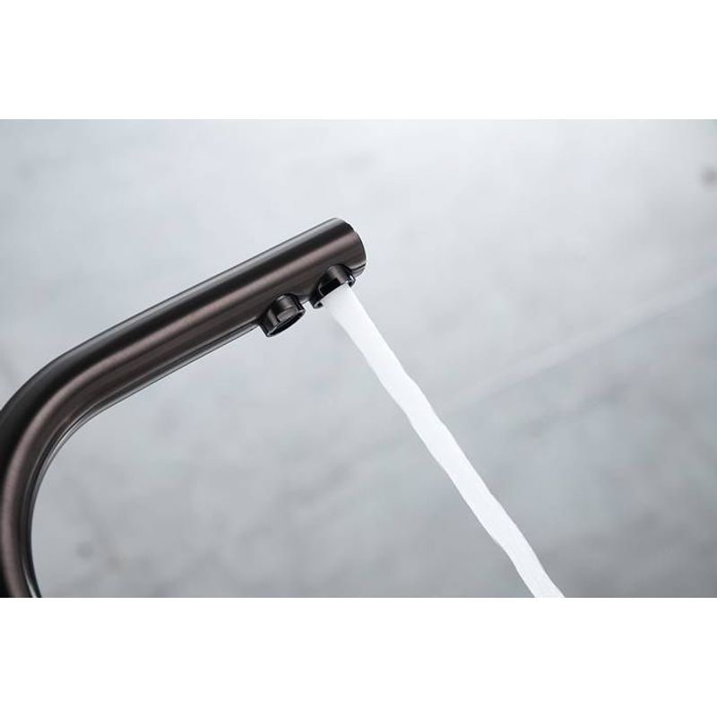 Смеситель для кухни Paulmark Essen Es213211-GM вороненая сталь